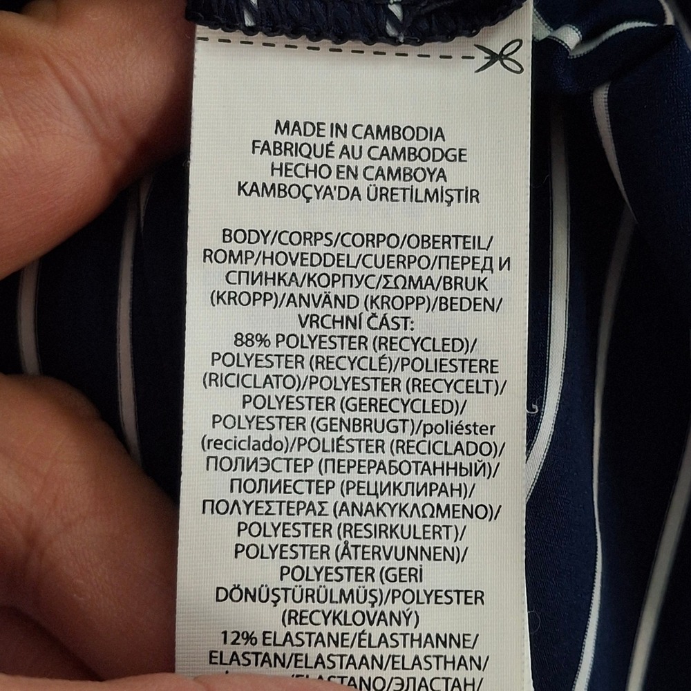 RLX Trump National Bedminster Men's XL Polo Shirt Blue Striped Golf Ralph Lauren - Picture 6 of 8